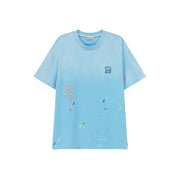 Gradient Loose Fit Paint Streaks T-Shirt