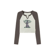 Color Combination Goblin Core Raglan T-Shirt