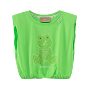 Happy Frog Shoulder Pad T-Shirt