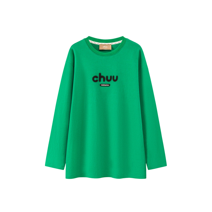 CHUU Blurry Long-Sleeved Sweatshirt