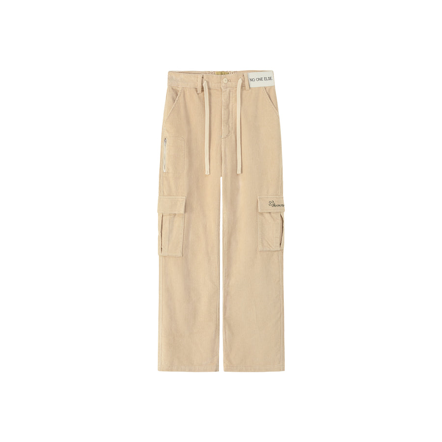 CHUU Corduroy Straight Cargo Pants