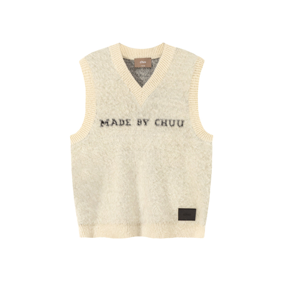 CHUU My Energy Is Right V-Neck Loose Fit Vest