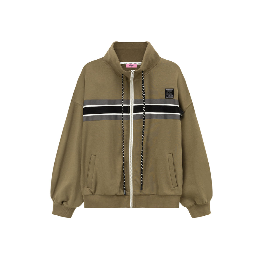 CHUU Through Time Zip-Up Loose-Fit Jacket