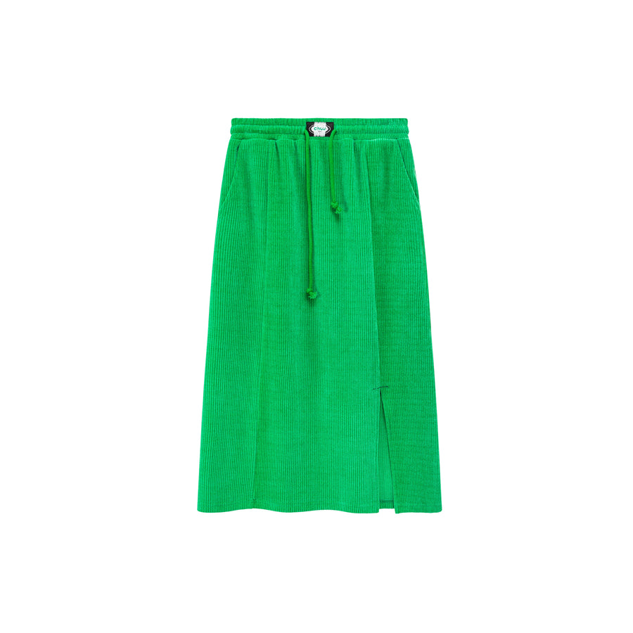 CHUU Waist Strings Casual Sport Midi Skirt