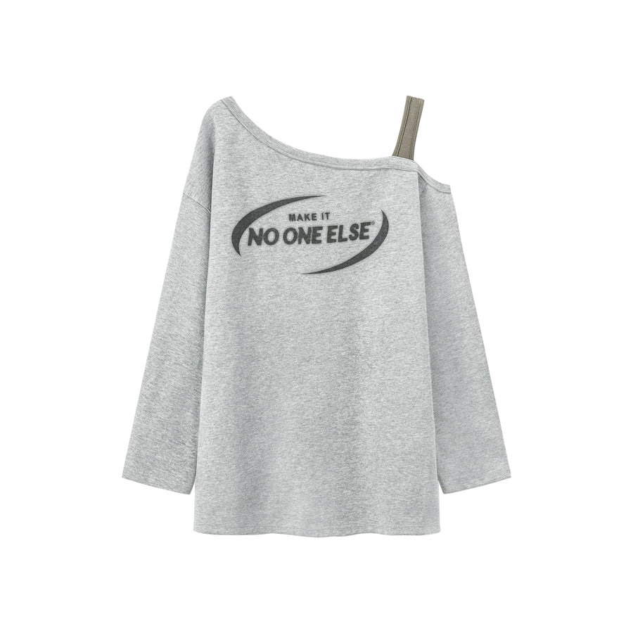 CHUU Noe Off Shoulder Loose Fit T-shirt