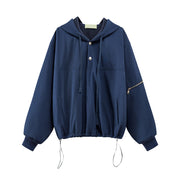 String Hooded Jacket