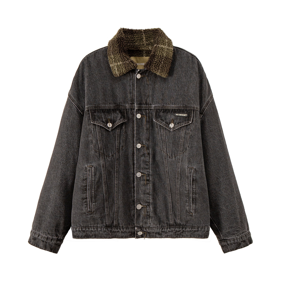 CHUU Red Stitch Denim Jacket