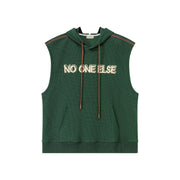 Loose Fit Hoodie Vest