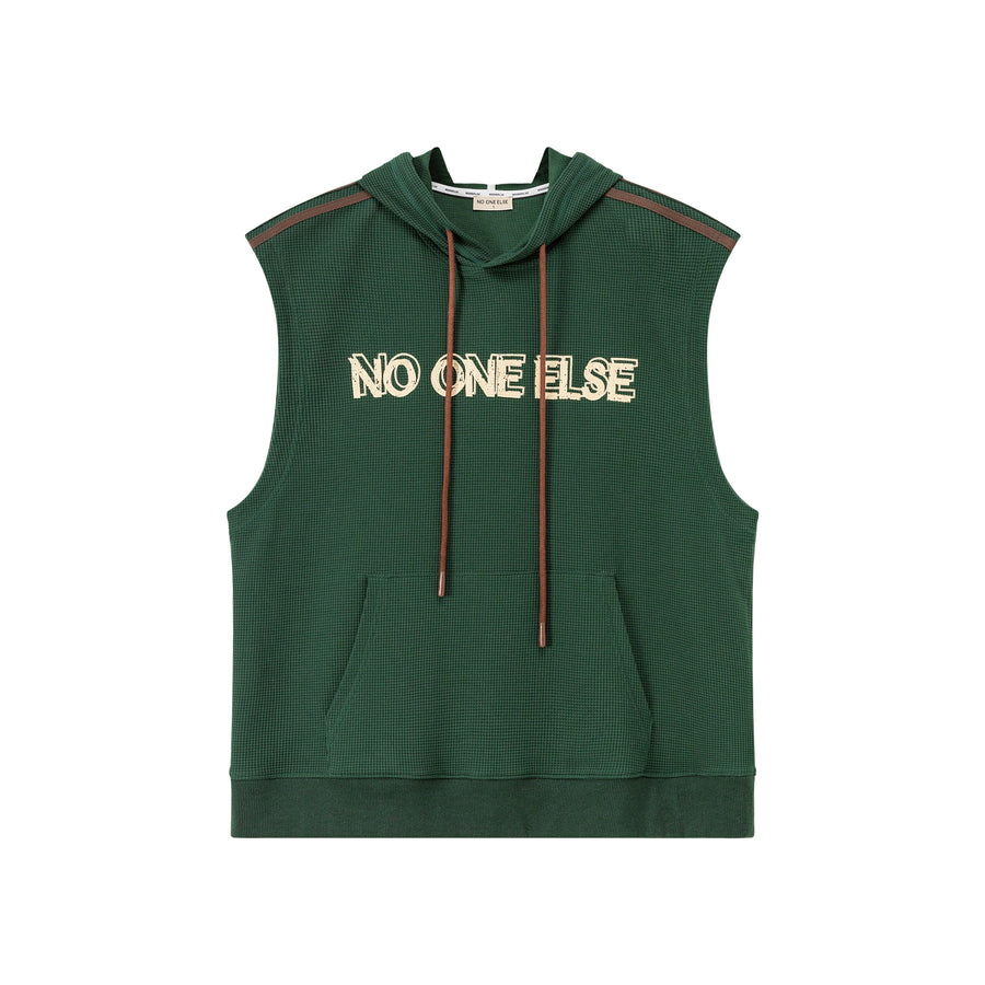 CHUU Loose Fit Hoodie Vest