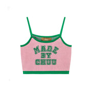 Made By Chuu Crop Knit Tank Top