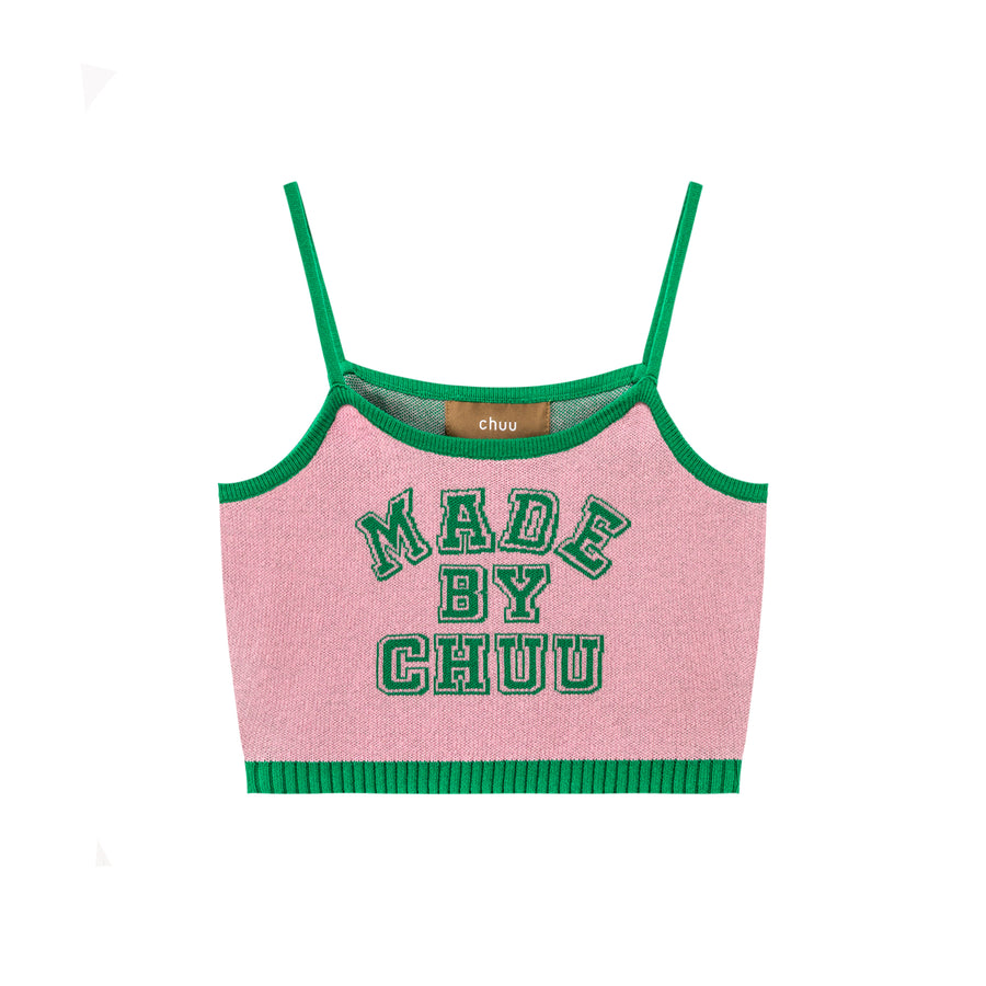 CHUU Made By Chuu Crop Knit Tank Top