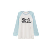 Nice To Meet Chuu Contrast Raglan T-Shirt