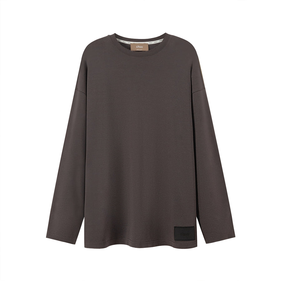 CHUU Round Neck Loose Fit Long-Sleeves Top