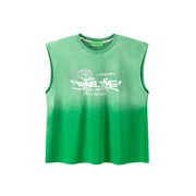 Graffiti Gradient Loosefit Sleeveless Top