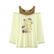 Baby'S Day Off-Shoulders T-Shirt