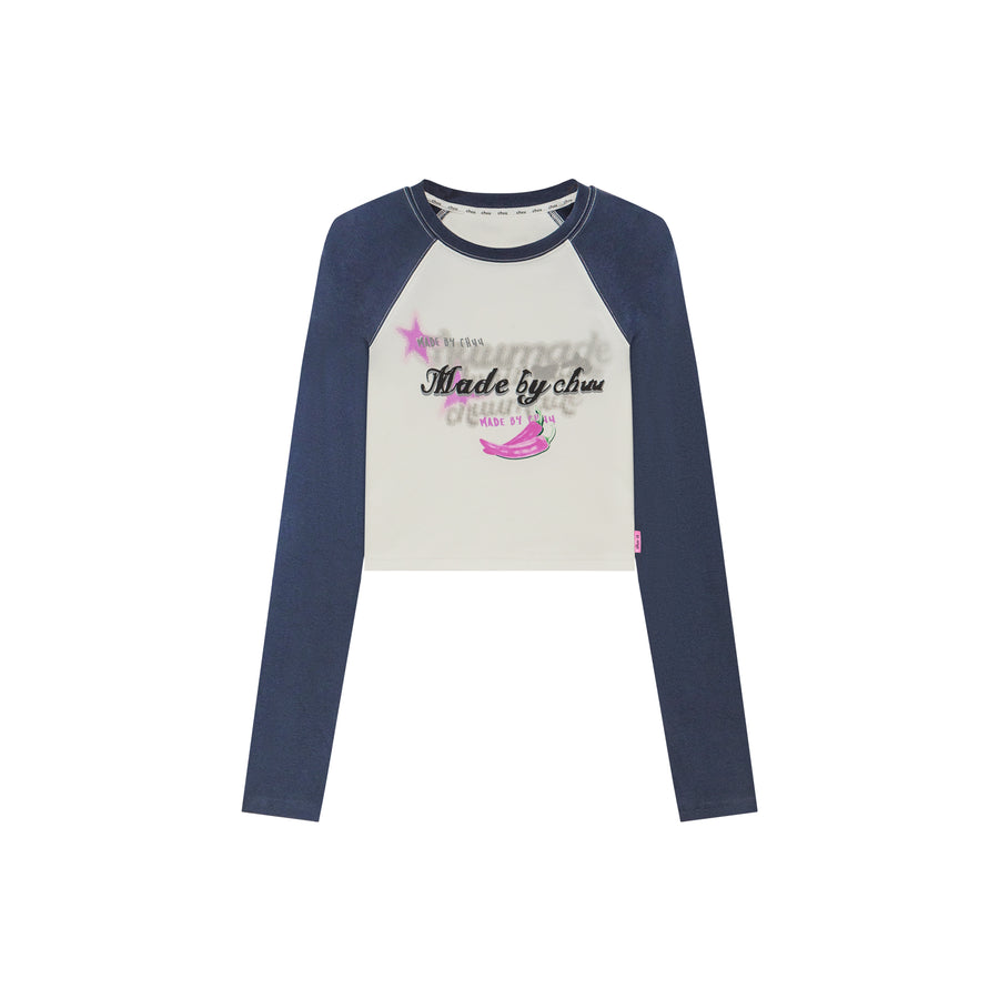 CHUU Feel Good Raglan Cropped T-Shirt