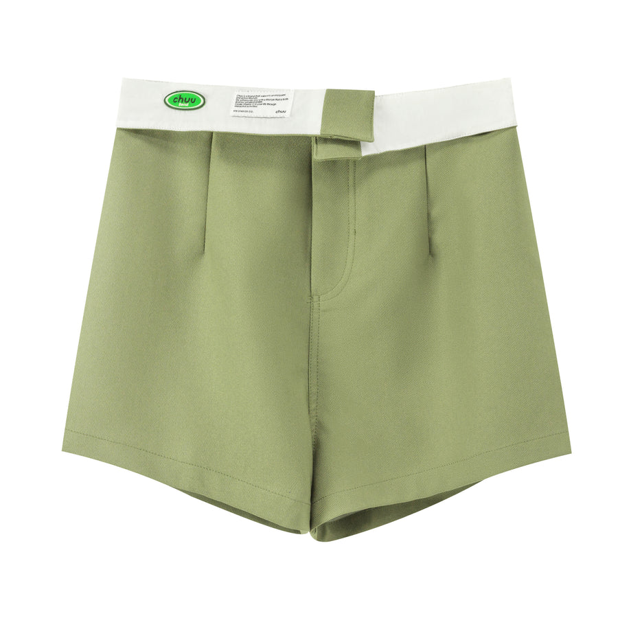 CHUU Color Banding Wide Shorts