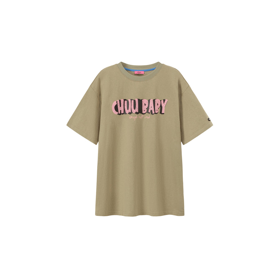 CHUU Chuu Baby Logo Cotton Loose Fit T-Shirt