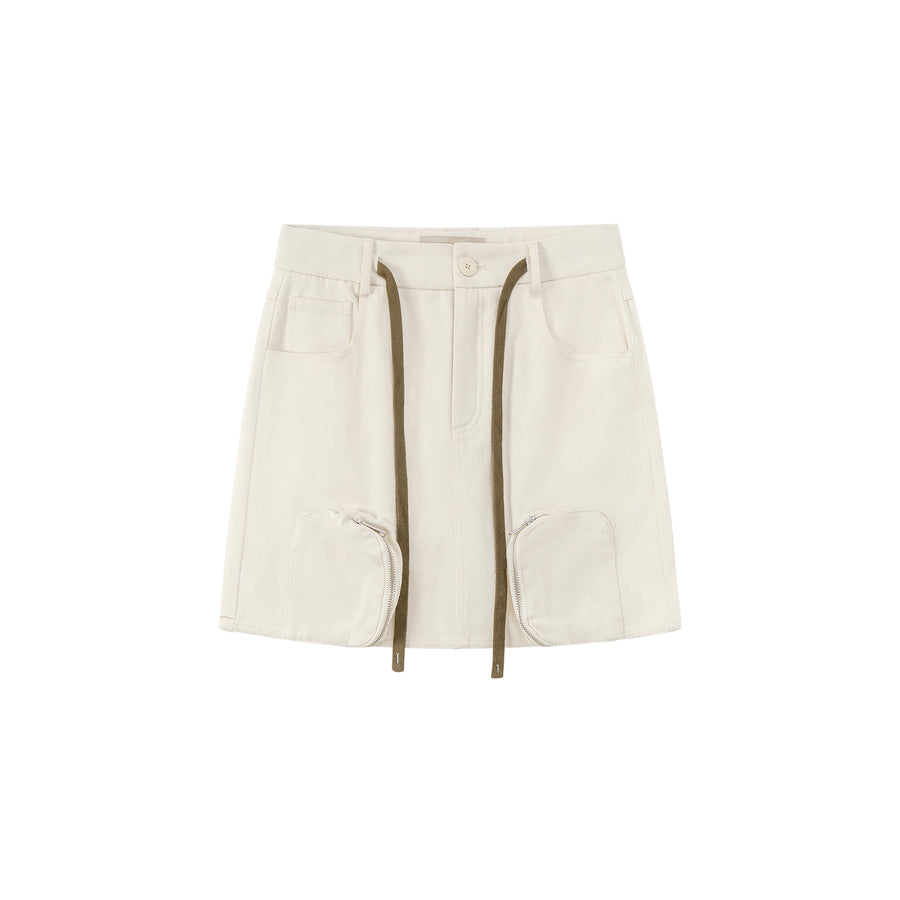 CHUU Pocket High-Waisted Mini Skirt