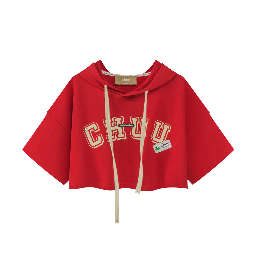 CHUU Sporty Chuu Logo Loose Fit Hoodie