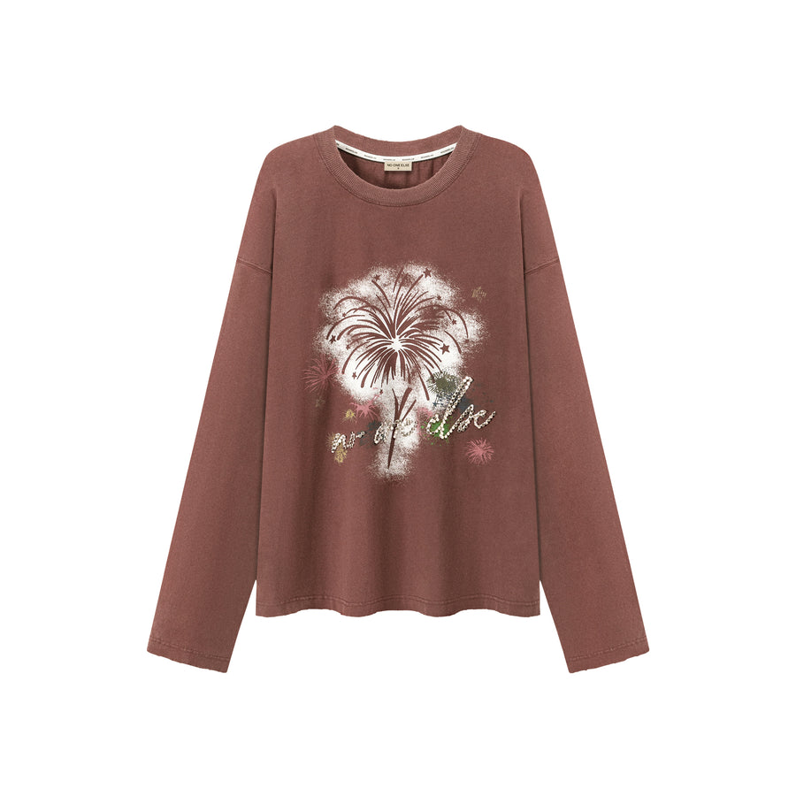 CHUU Fireworks Loose Fit Sweatshirt