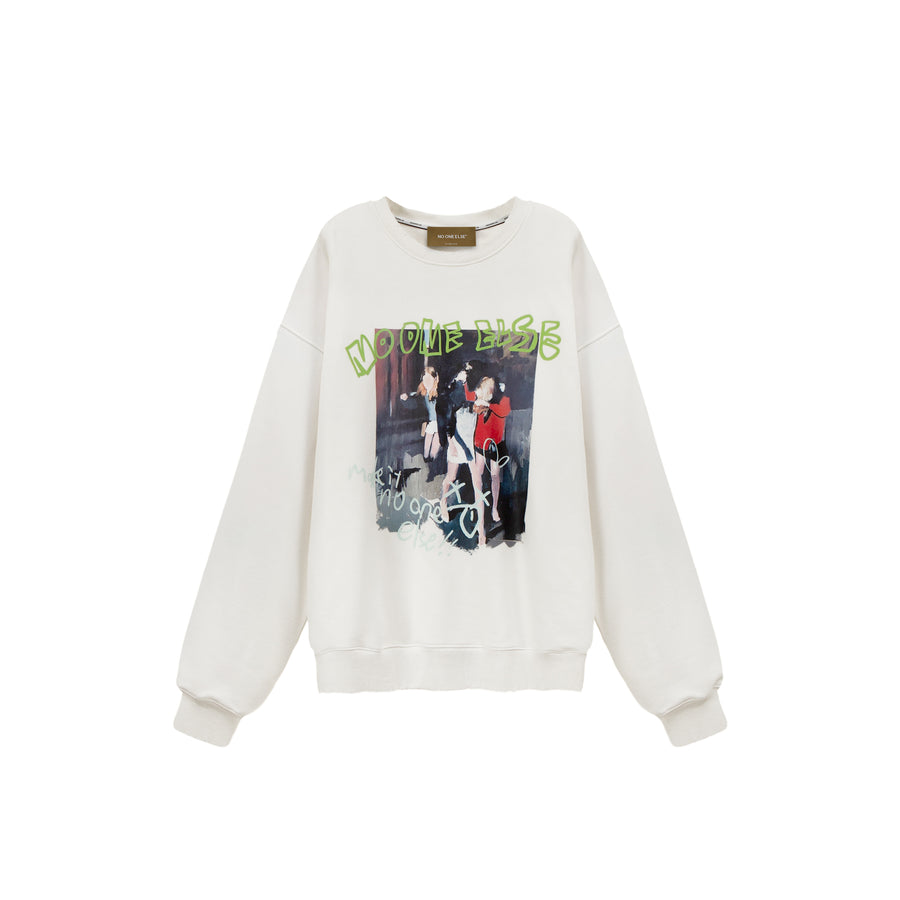 CHUU Noe Printed Sweatshirt