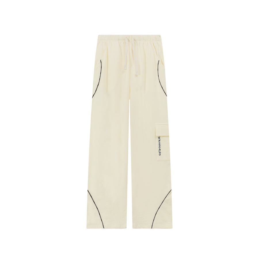 CHUU String Cargo Wide Pants