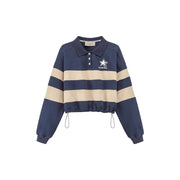 Polo Neck Vintage Sweatshirt