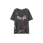 Chuu Babe U-Neck Loose-Fit T-Shirt