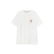 Slit Butterfly Embroidered T-Shirt