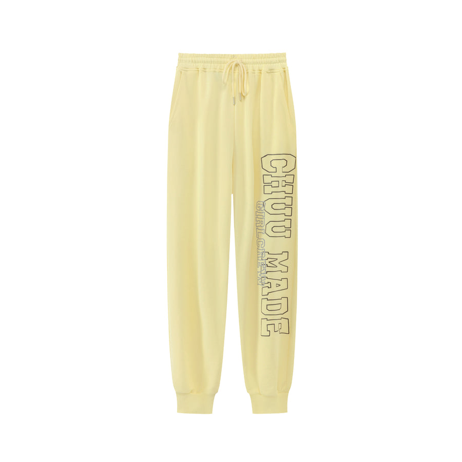 CHUU Stars That Shine High-Waist Jogger Pants