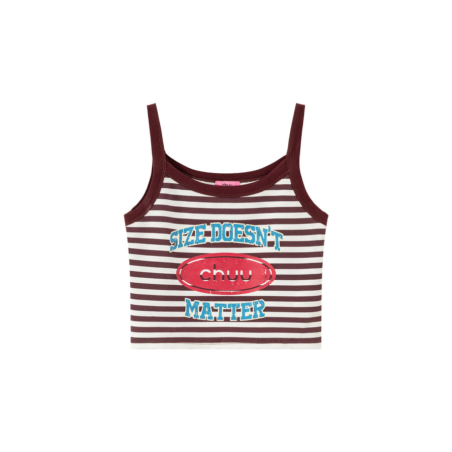 CHUU Striped Sleeveless Crop Top