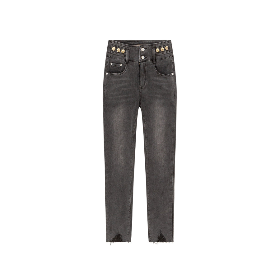 CHUU Heart Pocket Skinny Jeans