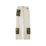 Camouflage Pocket Straight Casual Pants