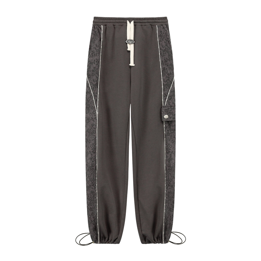 CHUU String Leopard Sweatpants