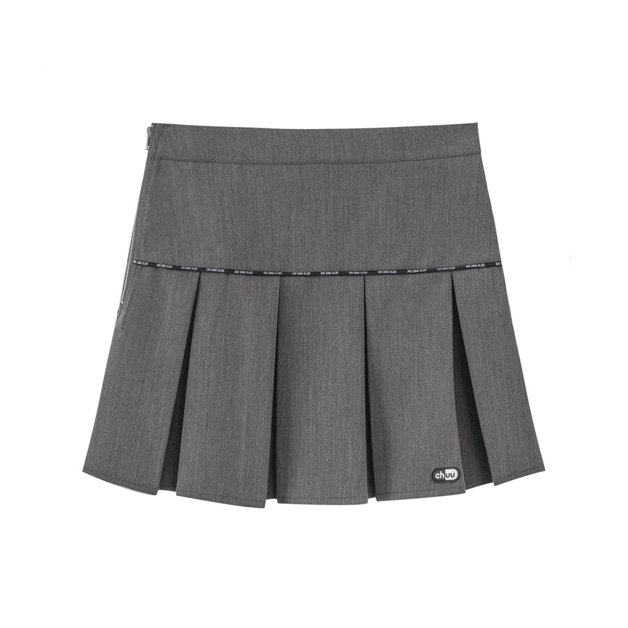 CHUU Maxi Pleats Mini Skirt