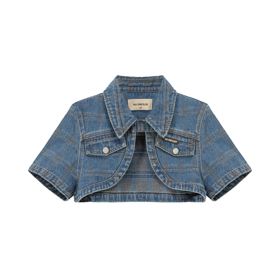 CHUU Denim Bolero Jacket