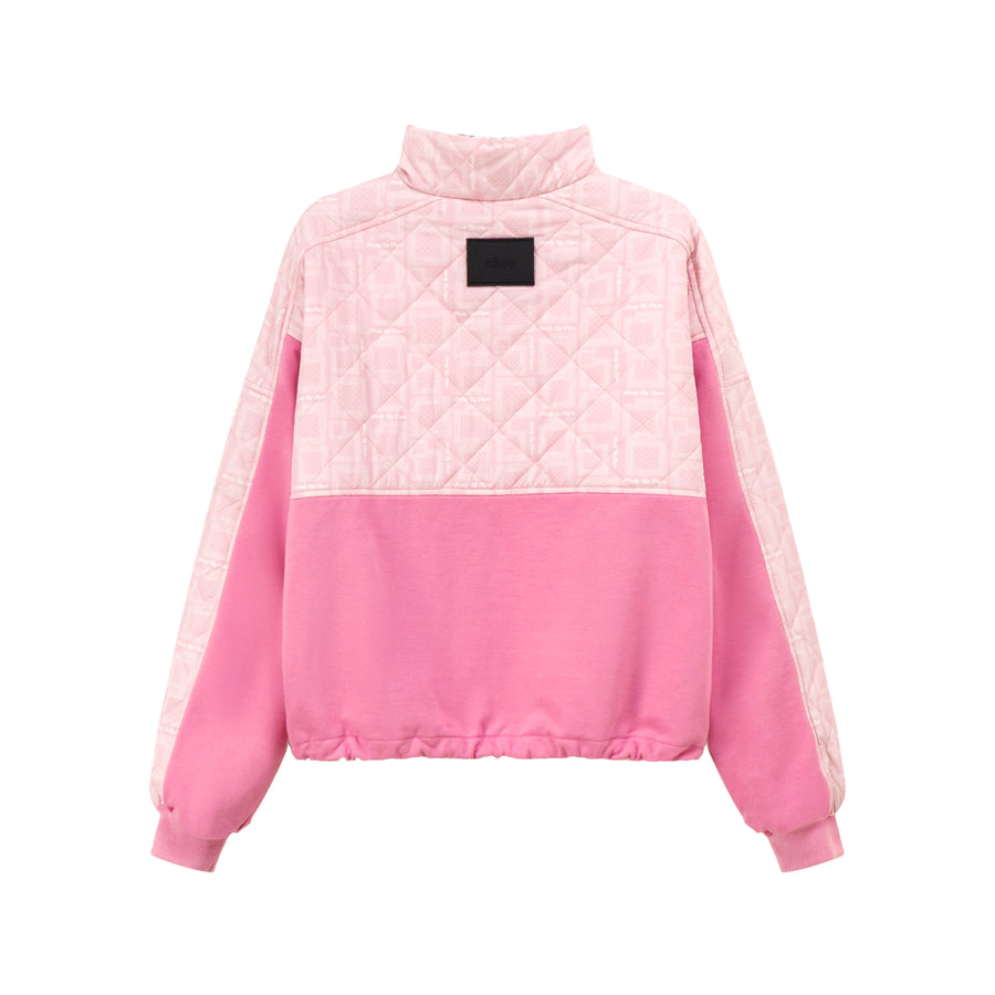 CHUU Winter Wonderland Half Zip-Up Sweatshirt