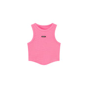 Color Slim Sleeveless Crop Top