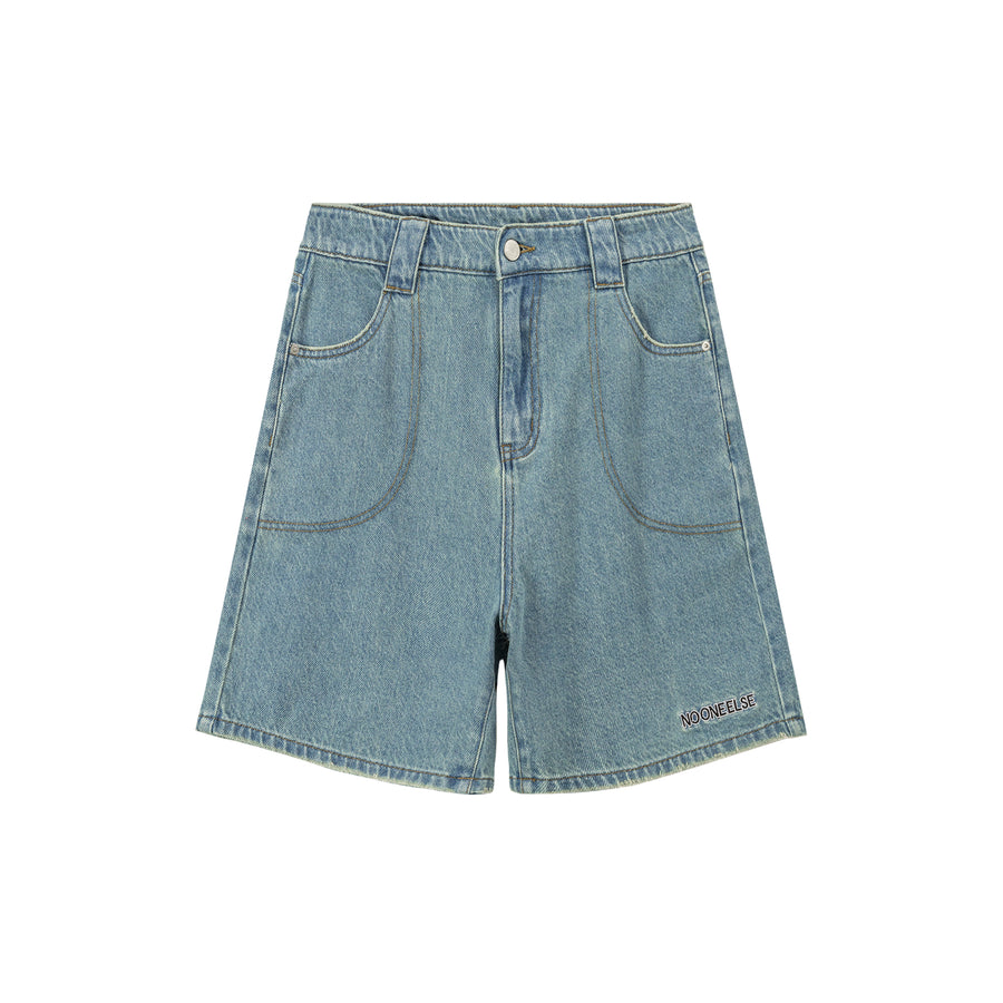 CHUU Wide Denim Shorts