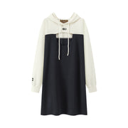 Front Keyhole Hooded Dress