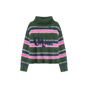 Loving You Two-Ways Stripe Knit Sweater