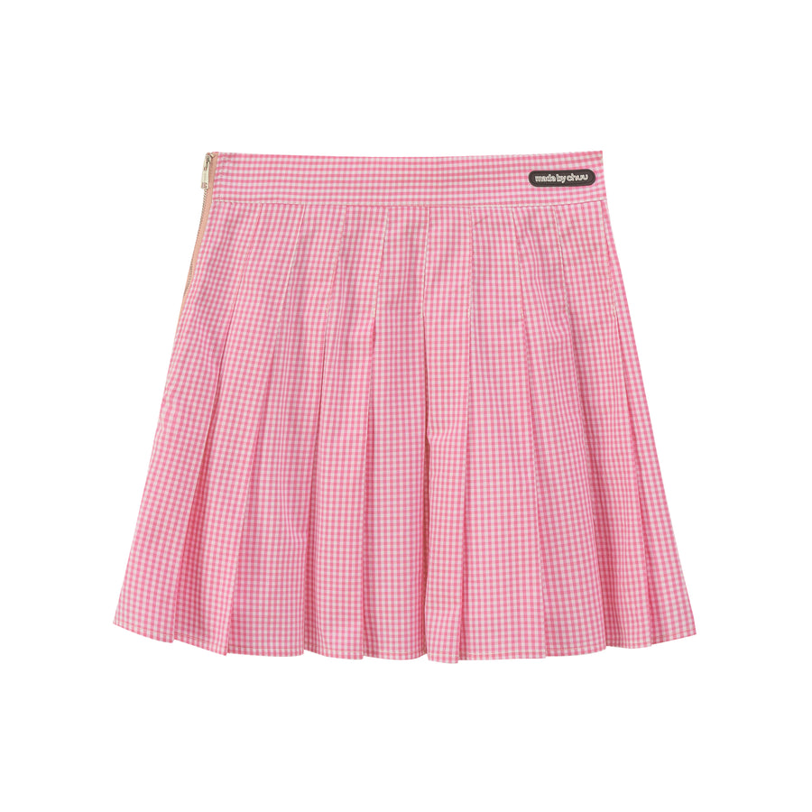 CHUU You And Your Priorities Pleats Skirt