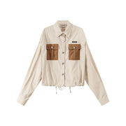 Pocket Color Embroidered Jacket