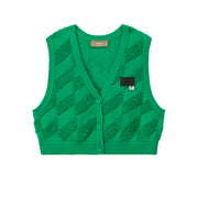 Climbing The Walls Loose Fit Sleeveless Knit Vest