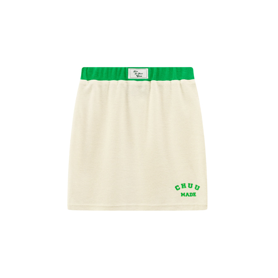 CHUU Chuu Made Waistband Mini Skirt