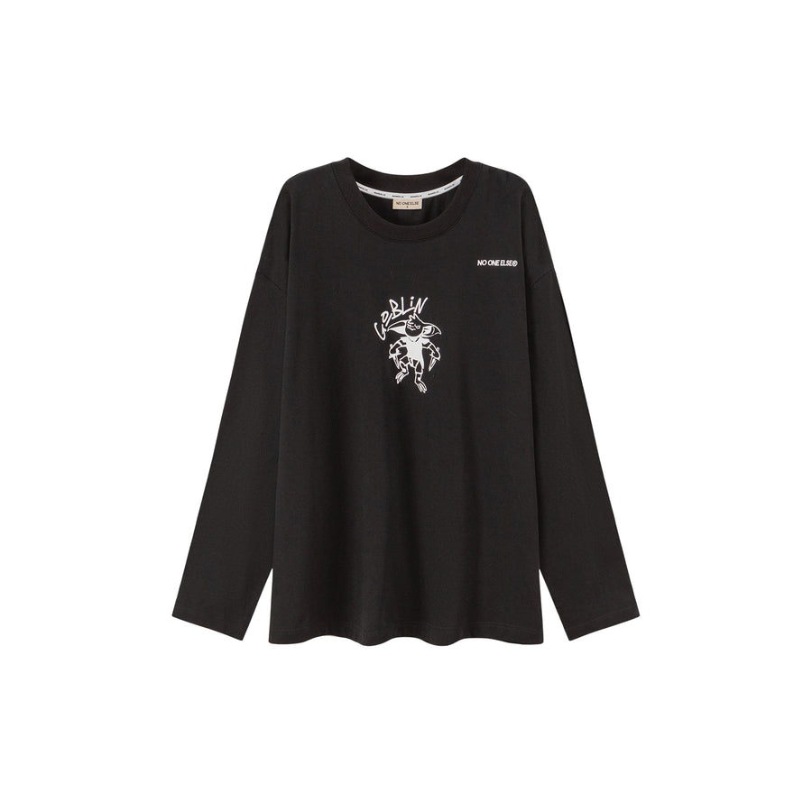 CHUU Goblin Long-Sleeved Boyfriend Top