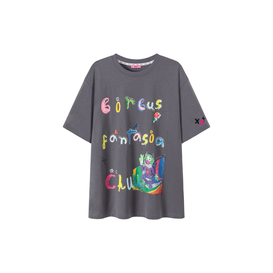 CHUU Circus Character Loose-Fit T-Shirt