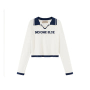 Noe Open Collar Knit Top