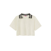 Chuu Lapel Loose Fit T-Shirt